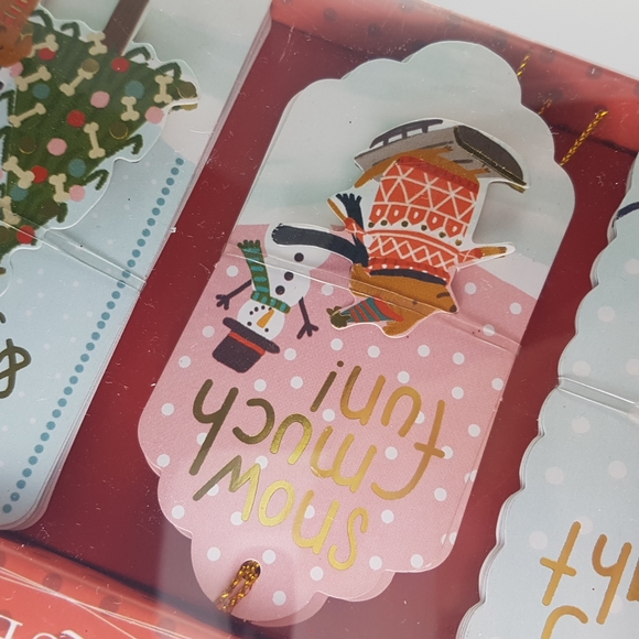 🎅🏼12 pcs 3D Holiday Gift Tags From To 1.85" x 3.75" Inch. Approx. - Picture 6 of 17